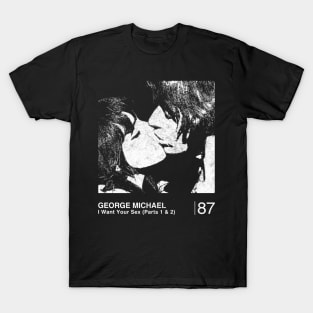 George Michael / Minimalist Style Graphic Fan Artwork T-Shirt